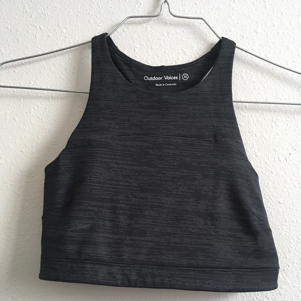 Outdoor Voices Tech Sweat Crop Top/Bra